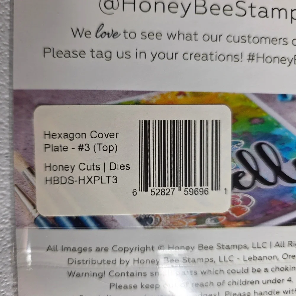 NEW Honey Bee Stamps & Dies Bundle Buffalo Hexagon Thin Frame HBST-242 HBDS-HXTF